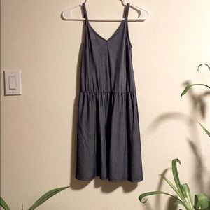 Navy Striped spaghetti strap dress